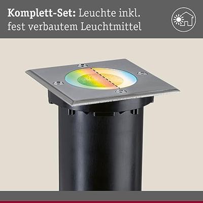 94846 Zigbee 3.0 Floor square Paulmann Home Inbouwlamp 4.9 W RGBW IJzer (geborsteld)
