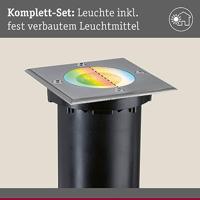 94846 Zigbee 3.0 Floor square Paulmann Home Inbouwlamp 4.9 W RGBW IJzer (geborsteld) - thumbnail