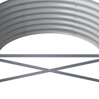 VidaXL Plantenbak 620x80x36 cm gegalvaniseerd staal groen