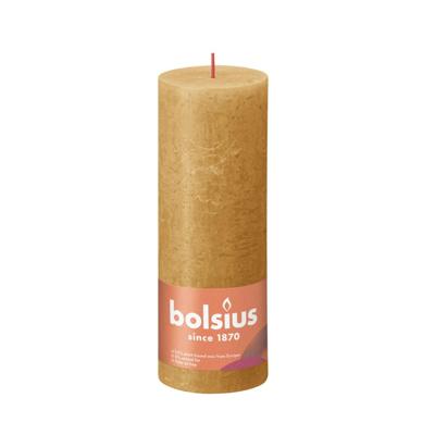 Bolsius Rustiekkaars shine 190/68 honeycomb yellow 1 Stuks Bolsius Rustiekkaars shine 190/68 honeycomb yellow 1 Stuks