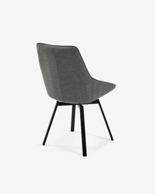 Kave Home Eetkamerstoel 'Jenna' kleur Donkergrijs