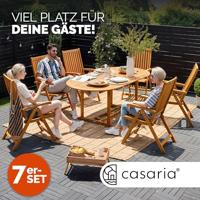 Tuinset Vanamo 7-delig Eucalyptushout FSC-gecertificeerd - thumbnail