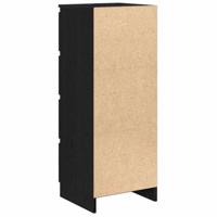 Dressoir 37,5x35x99 cm spaanplaat zwart eikenkleurig - thumbnail