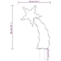 VidaXL Kerstverlichting meteoor met grondpinnen 115 led&apos;s 89 cm - thumbnail