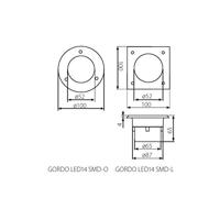 LED Grondspot Rond 0,7 Watt - IP66 - 6000K - thumbnail