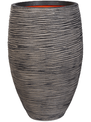 Capi Vaas Elegant Deluxe Rib Antraciet Ø56cm
