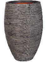 Capi Vaas Elegant Deluxe Rib Antraciet Ø56cm - thumbnail