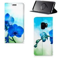 Samsung Galaxy S9 Smart Cover Orchidee Blauw - Cadeau voor je Moeder - thumbnail