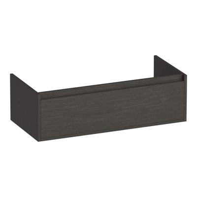 Brauer Hope - Onderkast - 100 cm - met 1 Softclose Lade Greeploos en 1 Sifon Uitsparing - Timber Anthracite
