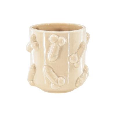 Housevitamin bloempot dick beige 11,5 cm | 12 stuks