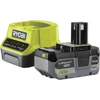 RYOBI ONE+™ 18V 1x 4,0 Ah Lithium+ accu & lader set - thumbnail