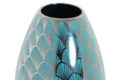 Vaas DKD Home Decor Turkoois Porselein Orientaals (18 x 18 x 24 cm)