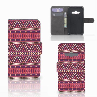 Samsung Galaxy Xcover 3 | Xcover 3 VE | Telefoon Hoesje | Aztec Paars