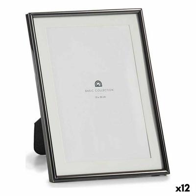 Fotolijsten Gift Decor Zwart Kristal Staal (12 Stuks)