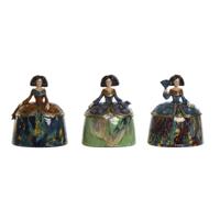 Decoratieve figuren Home ESPRIT Multicolour Romantiek 21,5 x 15,5 x 25,5 cm (3 Stuks) - thumbnail