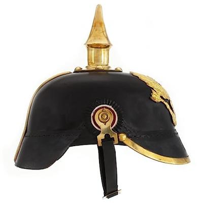 VidaXL Pickelhaube germaans replica larp staal zwart