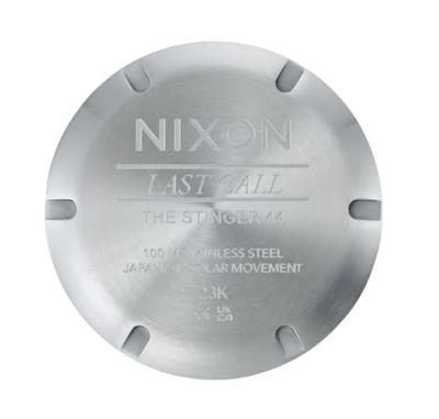 Nixon A1402-5233 Zwart Zilverkleurig Heren horloge