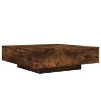 Salontafel met LED-verlichting 100x100x31 cm gerookt eikenkleur - thumbnail