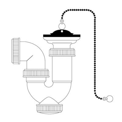 Washbasin Siphon Mirtak PVC