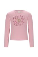 Le Chic winter t-shirt meisjes - roze - Norma - vlinder - thumbnail
