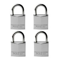 Masterlock 4 x 20mm - 12mm steel shackle, 4mm diam. - 3-pin cylinder - keyed alik - 629EURQ - thumbnail