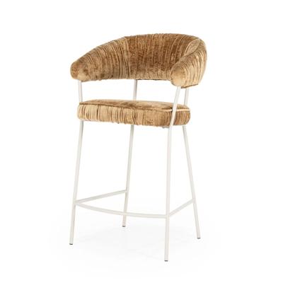 Eleonora Barstoel 'Lizzy' kleur Mosterd (zithoogte 67cm)