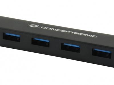 Conceptronic CTC4USB3 USB 3.1 (3.1 Gen 2) Type-C 5000Mbit/s hub & concentrator Conceptronic CTC4USB3 USB 3.1 (3.1 Gen 2) Type-C 5000Mbit/s hub & concentrator
