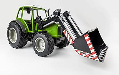Carson Modellsport 907347 RC Traktor mit Frontlader 1:16 RC functiemodel Elektro Landbouwvoertuig Incl. accu, oplader en batterijen voor de zender Carson Modellsport 907347 RC Traktor mit Frontlader 1:16 RC functiemodel Elektro Landbouwvoertuig Incl. accu, oplader en batterijen voor de zender