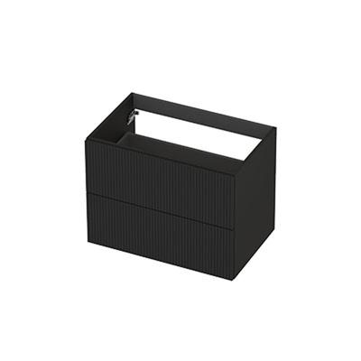 INK - Onderkast 2L Gelakt Gefreesd Tbv Greep - 700x450x520 Mm - Mat Zwart