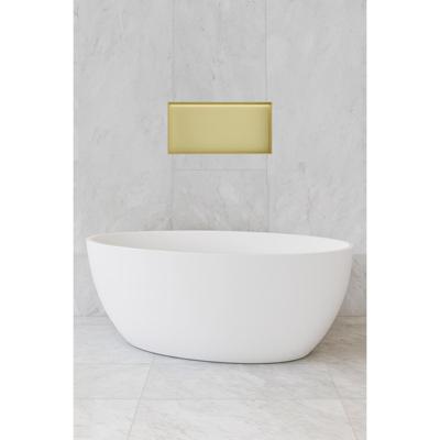 Hotbath &More Inbouwnis - 30 x 60 x 10 cm - Frameless - met LED-verlichting - Geborsteld Messing PVD