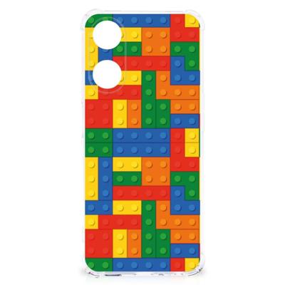 OPPO A58 | A78 5G Doorzichtige Silicone Hoesje Blokken OPPO A58 | A78 5G Doorzichtige Silicone Hoesje Blokken