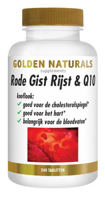 Golden Naturals Rode Gistrijst & Q10 Tabletten