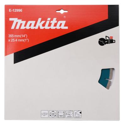 Makita E-12996 Diamantschijf 355x25.4x2.8mm Makita E-12996 Diamantschijf 355x25.4x2.8mm