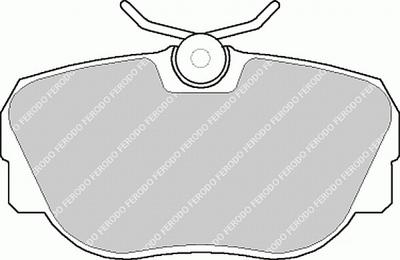 Remblokken set FDB660