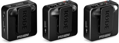 Rode Wireless GO (3rd Gen) Draadloze microfoonset Dasspeld Zendmethode:Draadloos USB-C Draadloos Zwart