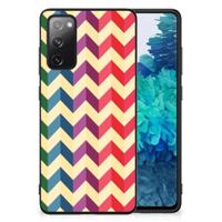 Samsung Galaxy S20 FE Back Case Zigzag Multi Color - thumbnail