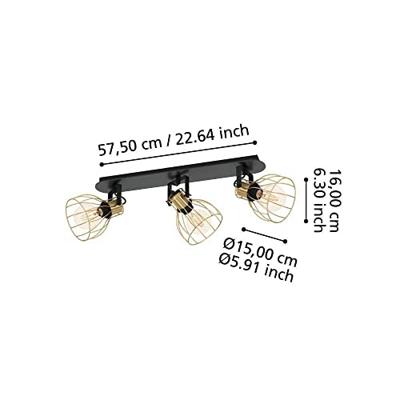 Eglo Gouden plafondlampSambatello 3x E27 - 900384