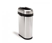 Simplehuman Afvalemmer Bullet Open Slimline 50 liter (zilver) - thumbnail