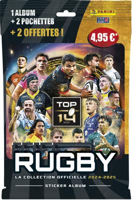 Starter Pack - PANINI - Rugby Top 14 2024-2025 - Album - 2 hoezen - 2 gratis