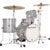 Ludwig LC2797 Breakbeats Silver Sparkle 4-delige ketelset incl. tassenset