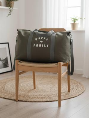 Luiertas voor het weekend La vie est pleine de surprises kaki