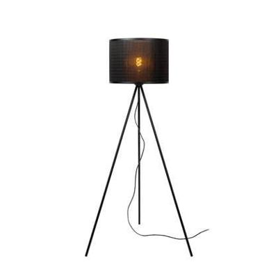 Lucide TAGALOG - Vloerlamp - Ø 55 cm - 1xE27 - Zwart