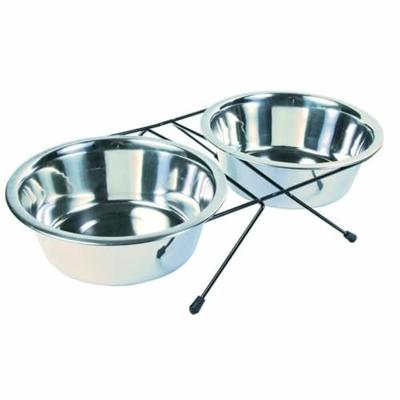 TRIXIE VOER / WATERBAK-SET RVS / METAAL 2X1,8 LTR 4 ST TRIXIE VOER / WATERBAK-SET RVS / METAAL 2X1,8 LTR 4 ST