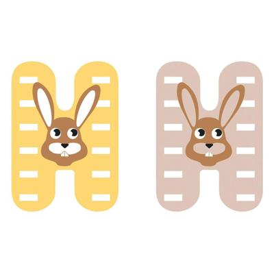 Small Foot - houten dieren kinderletter - h