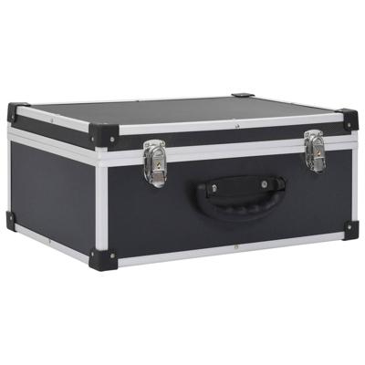 VidaXL Cd-koffer voor 60 cd's aluminium abs zwart VidaXL Cd-koffer voor 60 cd's aluminium abs zwart