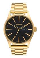 Nixon A356-510 Zwart Goud Heren horloge - thumbnail