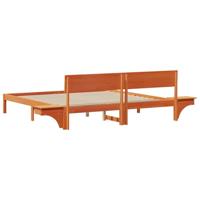 Bedframe met nachttafels met hoofdeinde Wasbruin 180 x 200 cm - thumbnail