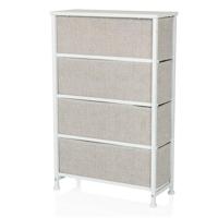 hjh LIVING Kast Foldress (4 vakken, Grijs) - thumbnail