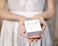 Bedankt Doosjes &apos;Thank You&apos; goud (10st) - thumbnail
