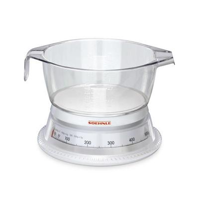 Soehnle 65418 Vario Analoge Keukenweegschaal met Maatbeker 0.5L Wit Soehnle 65418 Vario Analoge Keukenweegschaal met Maatbeker 0.5L Wit
